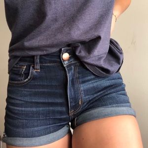 Dark Denim American Eagle Shorts